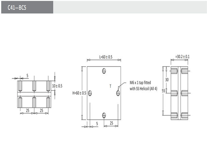 C41-BC5 0.33UF/700Vrms/300Kvar на конденсатор 1 топления индукции (FP-8-300-4H/Celem CSP305B) высокочастотный