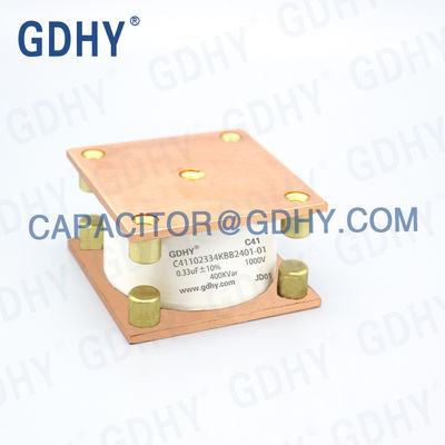 GDHY Water Cooled Capacitor C41-BB2 0.33uF 1000V 400KVar Resembling Alcon FP-1-400 for Induction Melting Machine