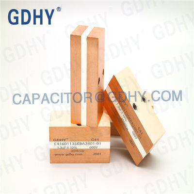 GDHY C41-BA2 1.3uF/600Vrms/400kVar Resembling Alcon FP-20-400/Celem CSP 150/400 Power Film Capacitor Cheap Induction Heater Capacitor