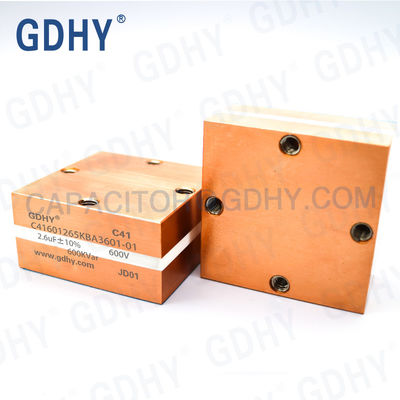 GDHY C41-BA3 2.6uF/600Vrms/600kVar Resembling Alcon FP-29-600/Celem CSP-305A Power Film Capacitor Conduction Cooled Capacitor Induction Heater Furnace Capacitor