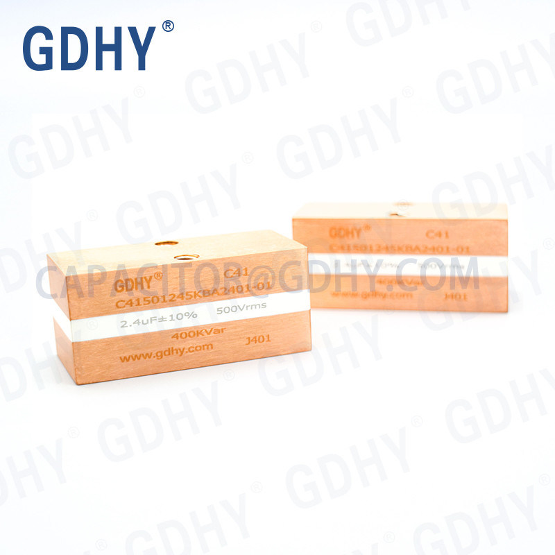 C41-BA2 2.4uF/500Vrms/400kVar Resembling Alcon FP-20-400/Celem CSP 150/400 Power Film Capacitor