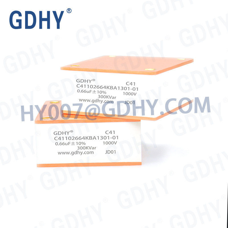 GDHY C41-BA1 0.66UF/1000V/300KVAR (ALCON FP-7-300) WATER-COOLING CAPACITOR INDUCTION COIL WATER HEATER CAPACITOR