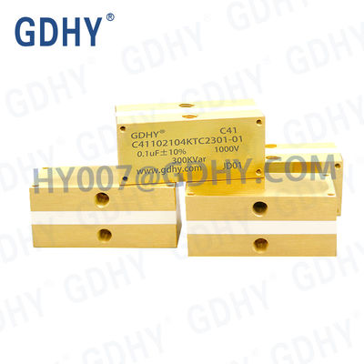 GDHY C41-TC2 0.1UF/1000V/300KVAR RESEMBLING ALCON FP-4-150-SM/SP CELEM CSM150 POWER CONDUCTION-COOLED CAPTACITOR высокомощный резонансный конденсатор